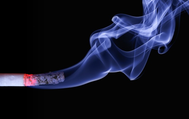 lit cigarette
