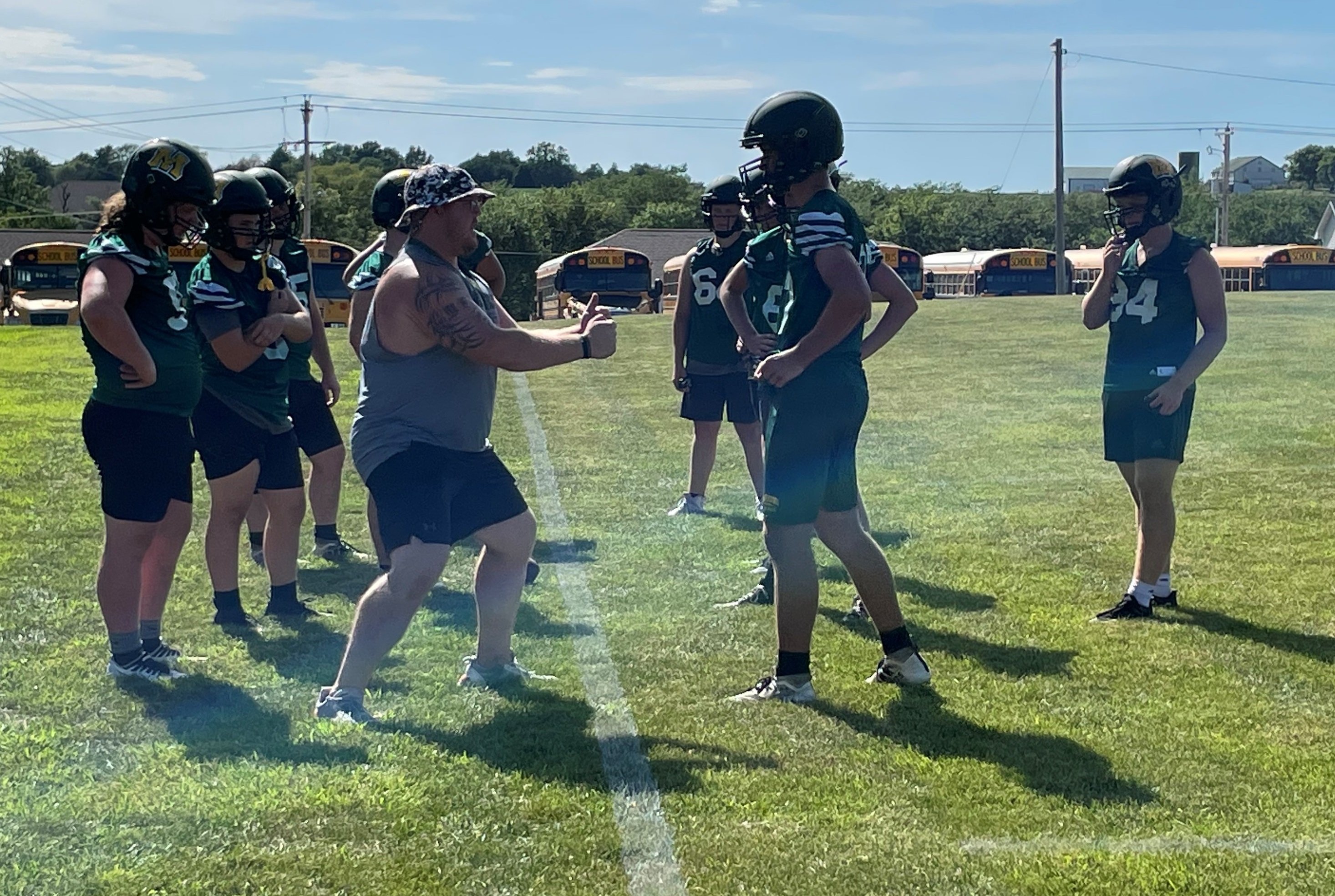 The Maryville Spoofhounds get to work on the practice field for the first time in 2022.