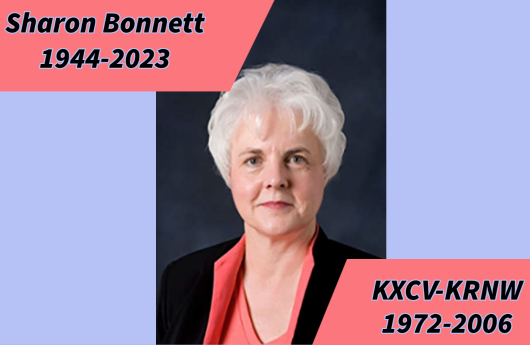 Sharon Bonnett, former KXCV Station Manager, 1944-2023
