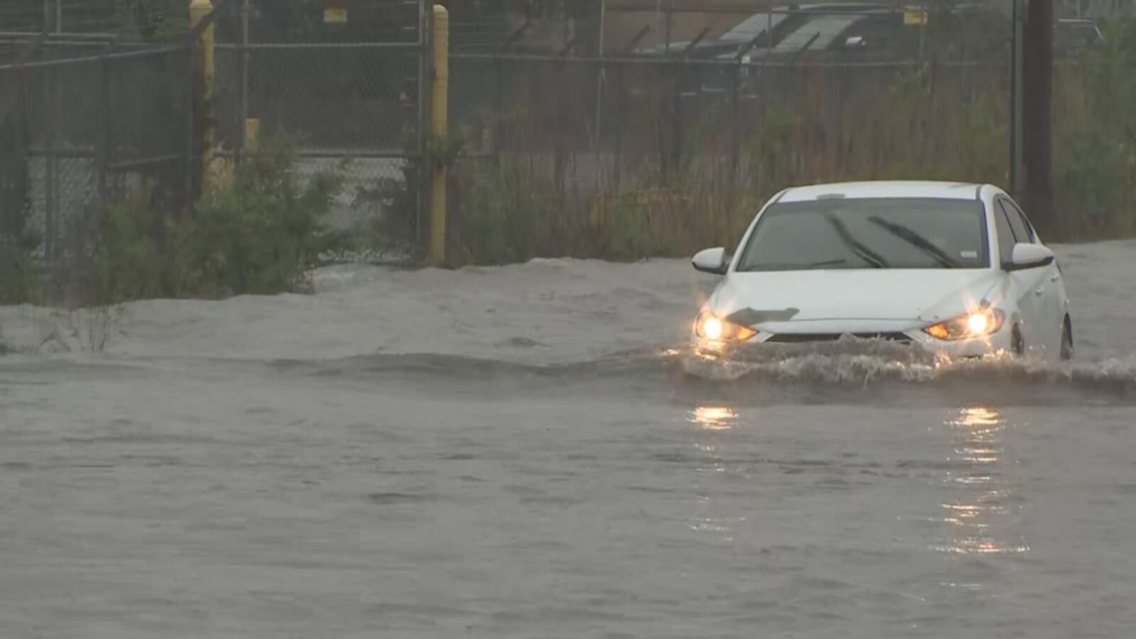 Heavy rain brought flooding in Kansas City's East Bottoms on Gardner Avenue on Tuesday morning, May 31, 2022.