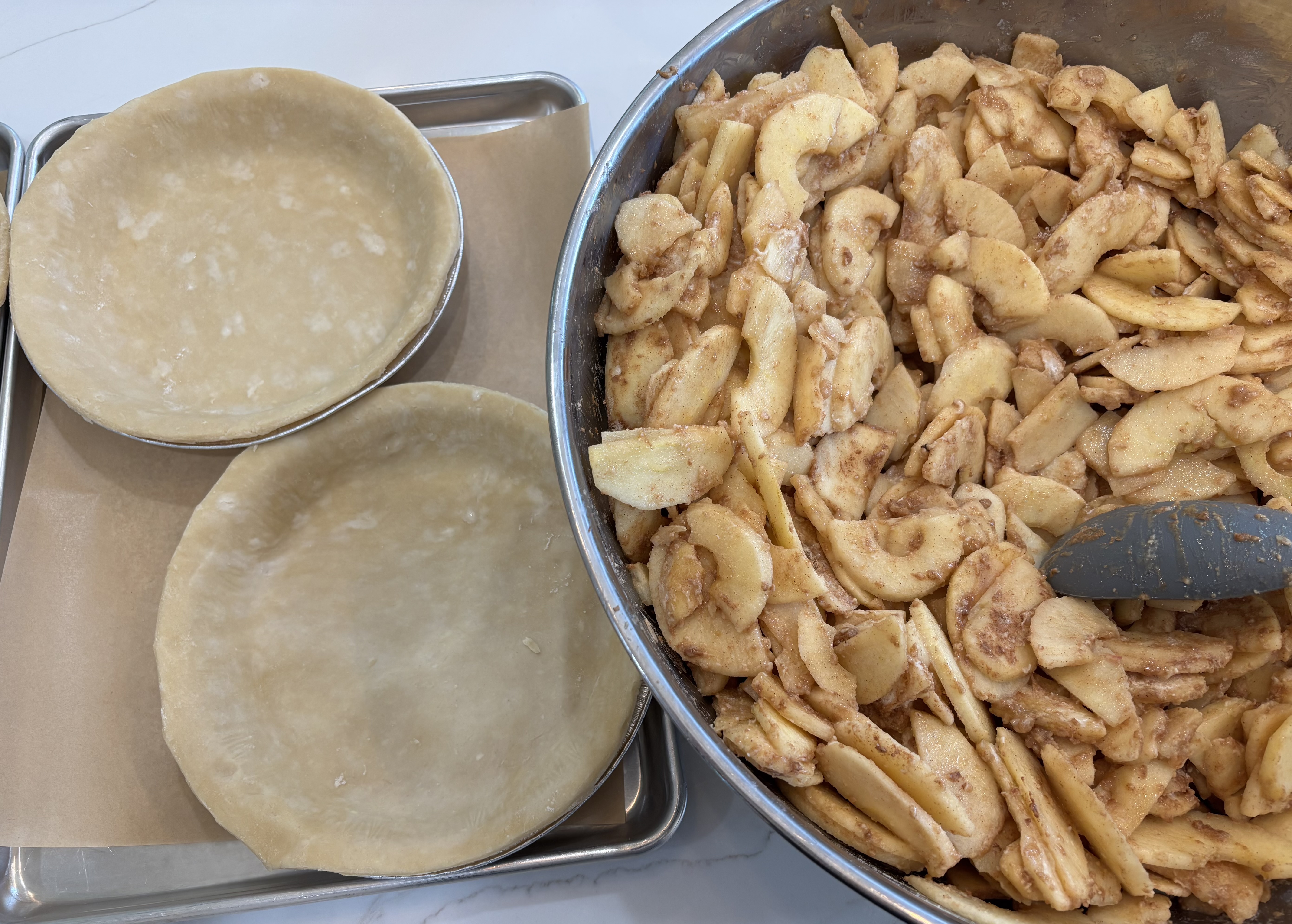 Apple Pie in the making