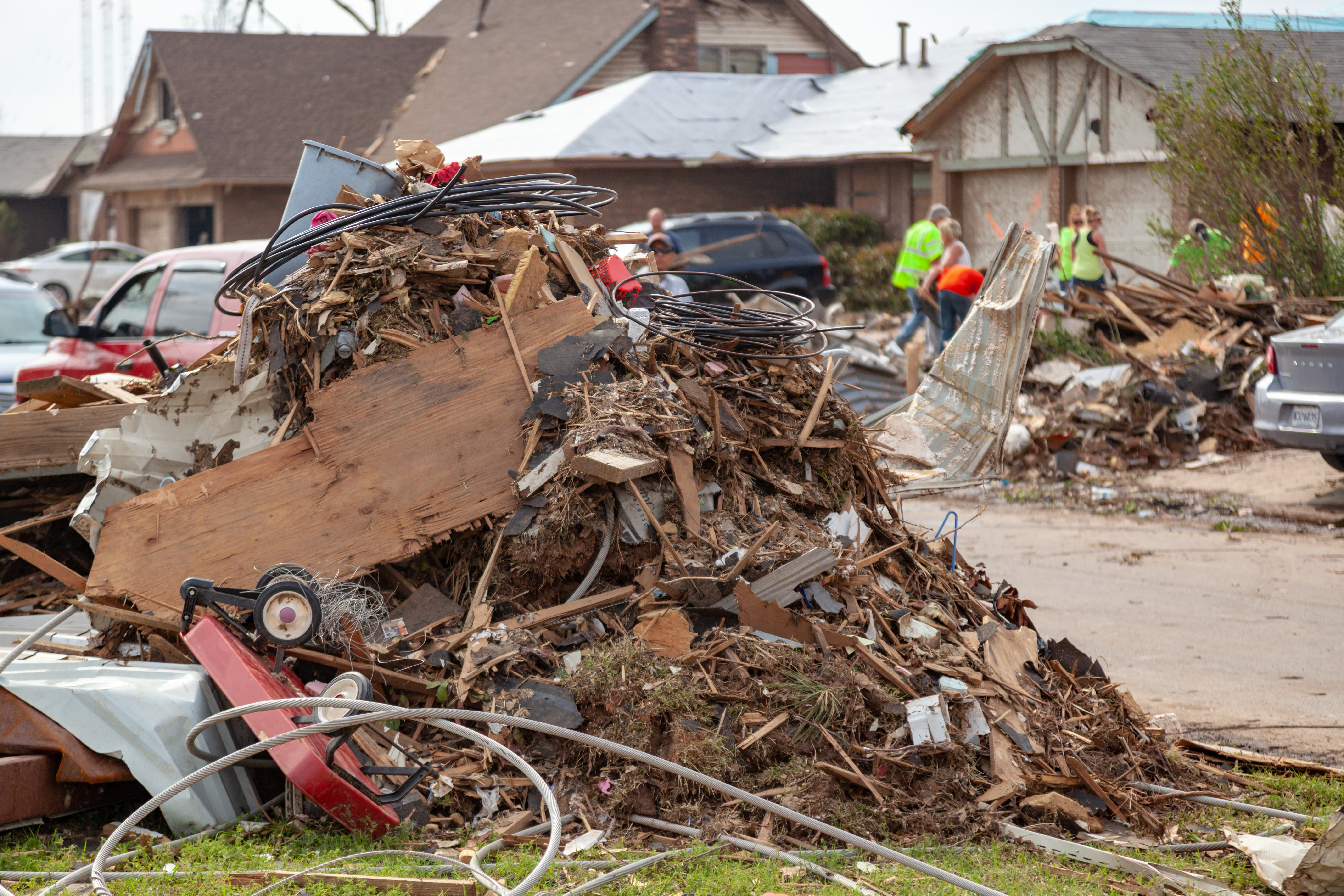 Pew research shows mixed views on insurance help following a natural disaster. While 64% of people surveyed said they back financial aid for rebuilding, only 41% support government assistance for rising homeowners' insurance costs. (jsnewtonian/Adobe Stock)