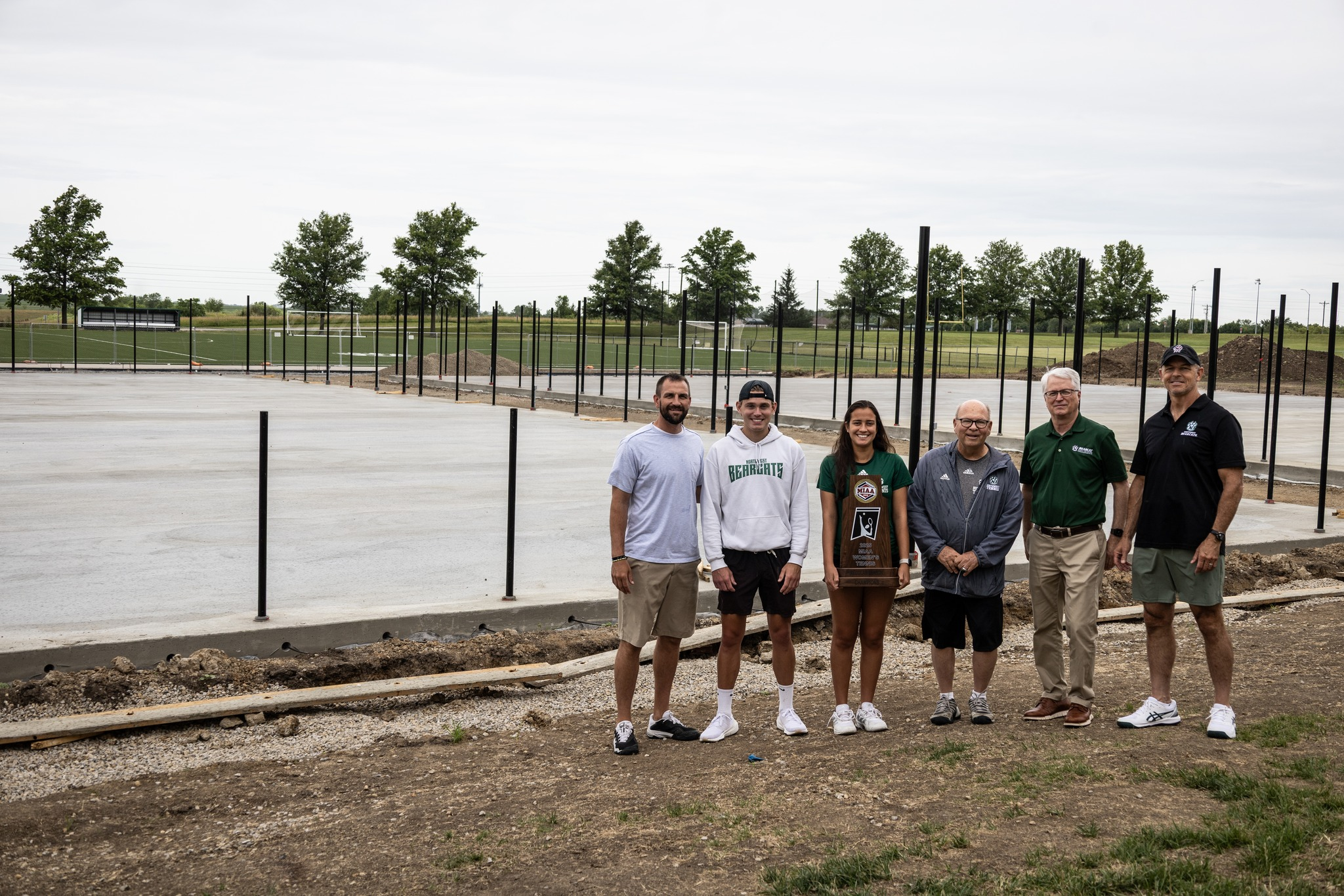 The new Bearcat tennis courts are expected to be finished by early August.